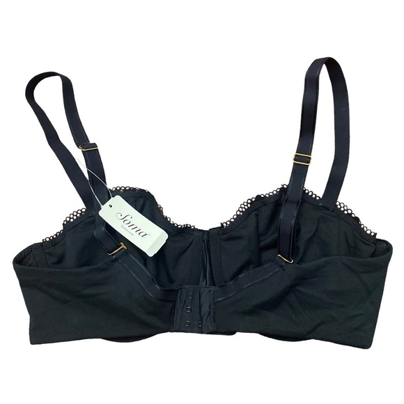 Soma Embraceable Signature AOL Balconette Black Lace Bra Size 36DD NWT - Picture 5 of 7